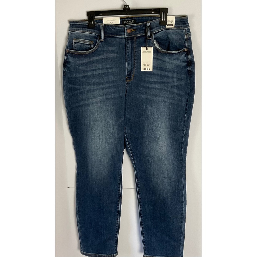 Judy Blue Wow Factor Slim Fit High Waist Dark Stone Jeans JB82549DK 18W NEW